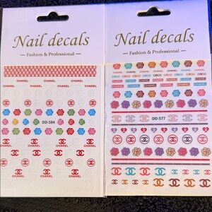 Inspired Multicolor Nail Art Decals